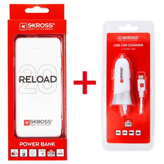 SKROSS promo akcia powerbank Reload 20 + USB Car Charger zadarmo