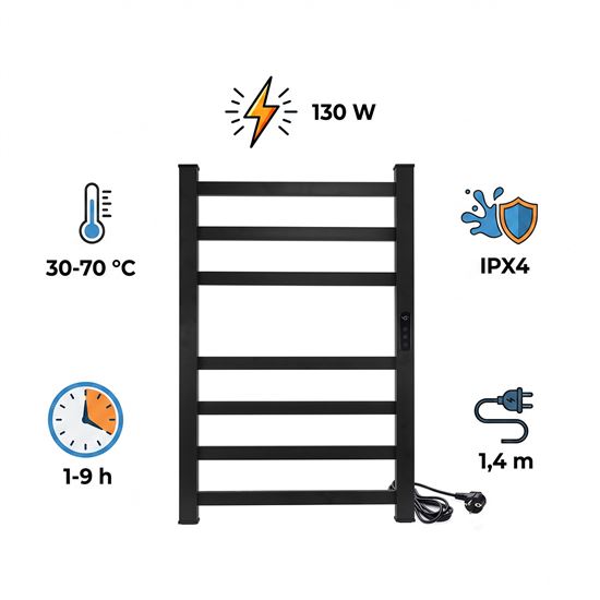 Solight elektrický sušiak uterákov 130W