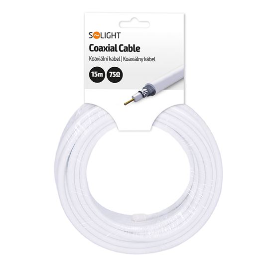 Solight koaxiálny kábel CC120, sáčok, 15m