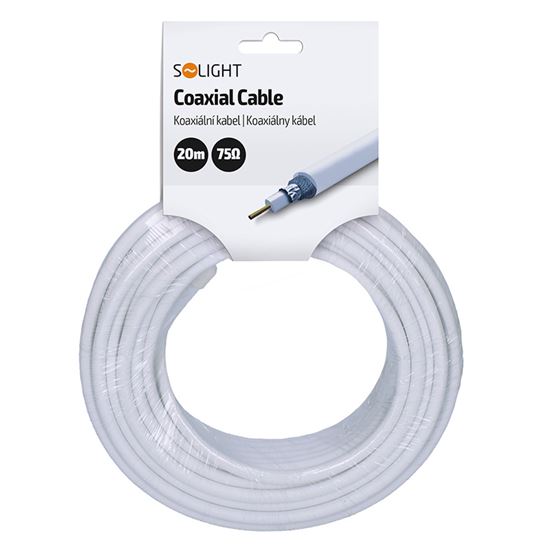 Solight koaxiálny kábel CC120, sáčok, 20m