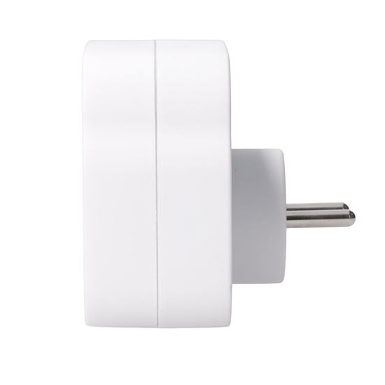 Solight rozbočovač 2 x 16A, USB A+C rychlonabíjačka 20W PD, biely, vypínač