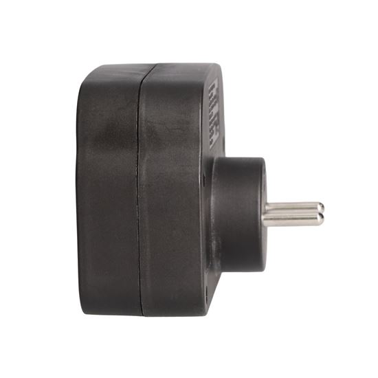 Solight rozbočovač 2 x 16A, USB A+C rychlonabíjačka 20W PD, čierny, vypínač