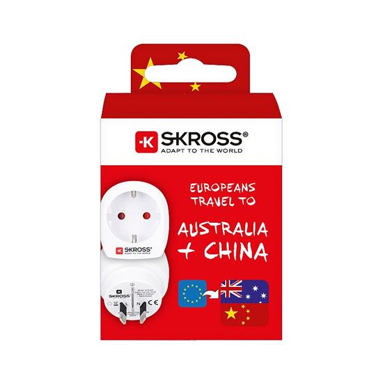 SKROSS cestovný adaptér SKROSS pre použitie v Číne a Austrálii