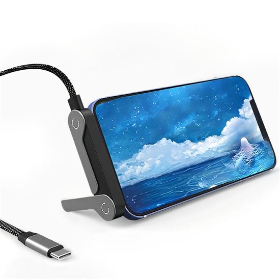 Solight USB-C 240W kábel s integrovaným stojanom