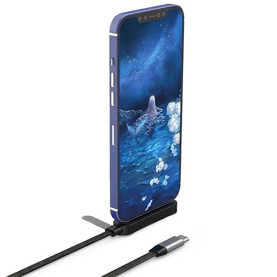 Solight USB-C 240W kábel s integrovaným stojanom