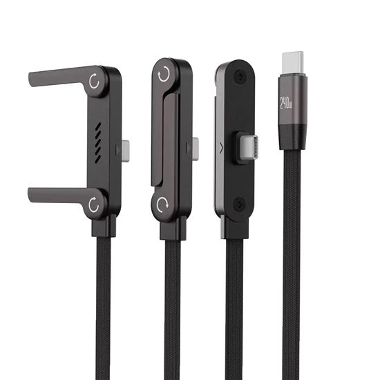 Solight USB-C 240W kábel s integrovaným stojanom