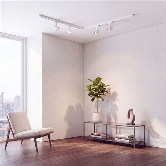 Solight lištové osvetlenie, 2x80cm, 4x GU10 bodové svietidlo, biela