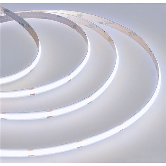 Solight LED COB opasok, 5m, 7W/m, 500lm/m, studená biela, USB napájanie, vypínač, 8mm
