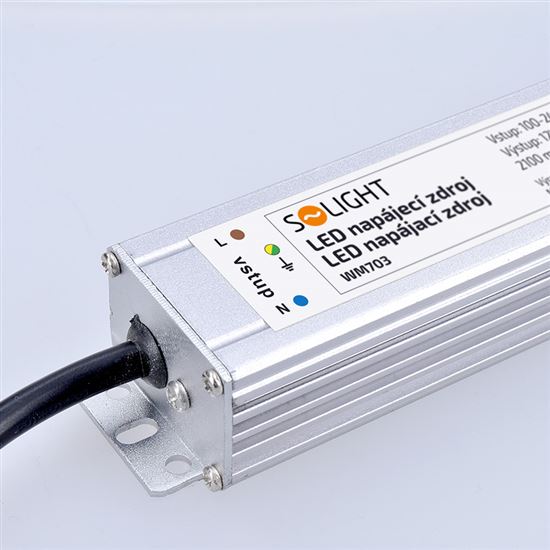 Solight LED napájací zdroj, 230V - 12V, 2.1A, 25W, IP65