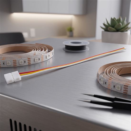 Solight napájací konektor pre 8mm LED pásky, 3pinový s 15cm vodičom