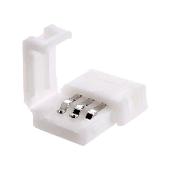 Solight krátky pevný konektor pre 8mm LED pásky, 3pinový