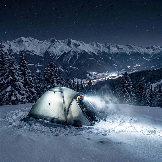 Solight LED čelová nabíjacia svietidlo, 250lm, teplé+studené svetlo, Li-Ion