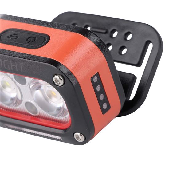 Solight LED čelová nabíjacia svietidlo, 250lm, teplé+studené svetlo, Li-Ion