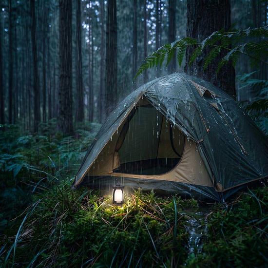 Solight LED nabíjacia kempingová lampa, 300lm, Li-Ion, teplá biela