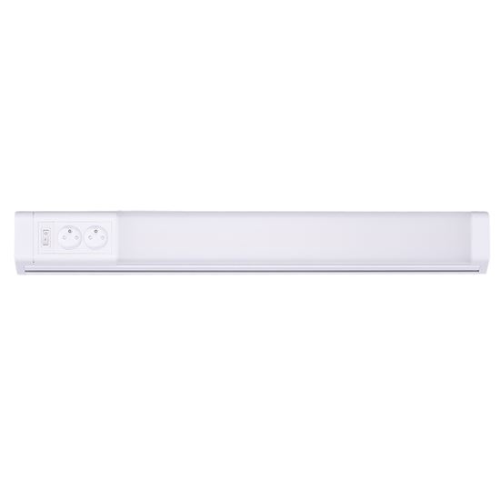 Solight LED kuchynské svietidlo, 2x zásuvka, vypínač, 10W, 4100K, 51cm