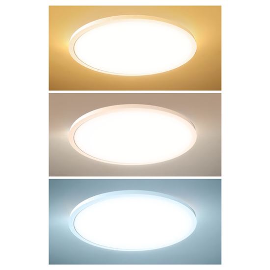 Solight LED stropné osvetlenie prisadené kulaté, 48W, 4800lm, 3CCT, UGR<19, 60cm, 3 roky záruka, biela farba