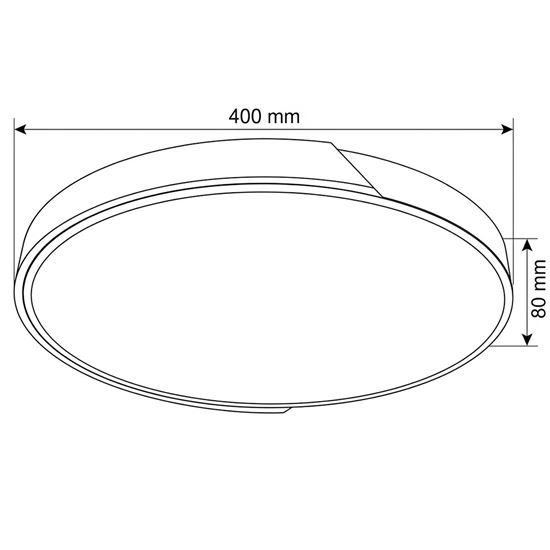 Solight LED osvetlenie s diaľkovým ovládačom Polia, 46W, 3220lm, 40cm, zmena chromatickosti, stmievateľné