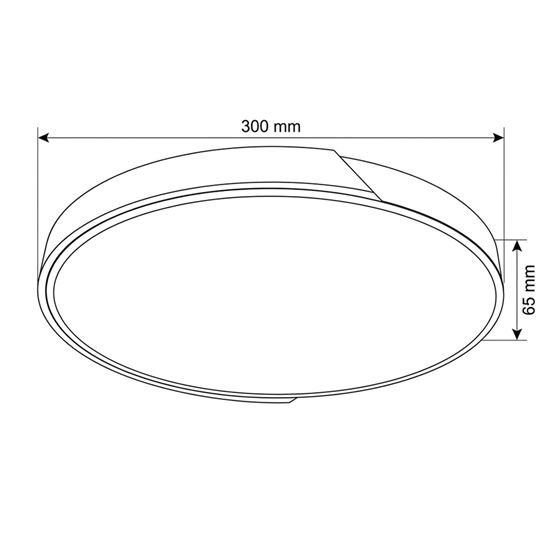 Solight LED osvetlenie Polia, 25W, 1350lm, 30cm, 3CCT