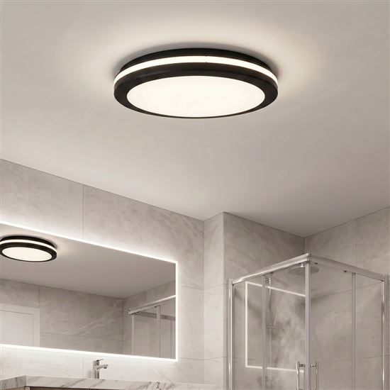 Solight LED osvetlenie Gari, 44W, 3960lm, 3CCT, IP65, 40cm, čierna