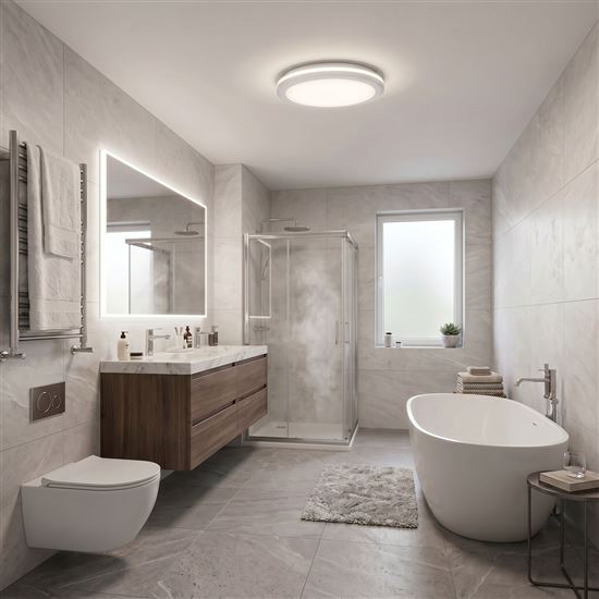 Solight LED osvetlenie Gari, 44W, 3960lm, 3CCT, IP65, 40cm, biela