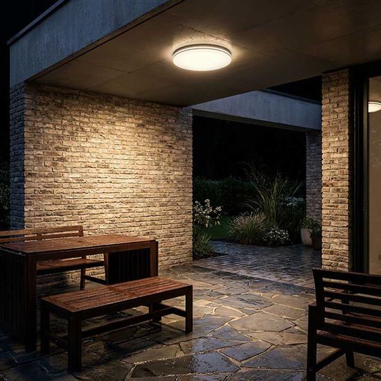 Solight LED osvetlenie Corato s nastaviteľnou wattážou a CCT, IP54, 16-24-32W, max. 3200lm, 3CCT, 38cm
