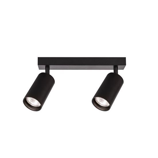 Solight GU10 bodové osvetlenie Enzo, 2x GU10, 26cm, čierna