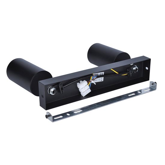 Solight GU10 bodové osvetlenie Enzo, 2x GU10, 26cm, čierna