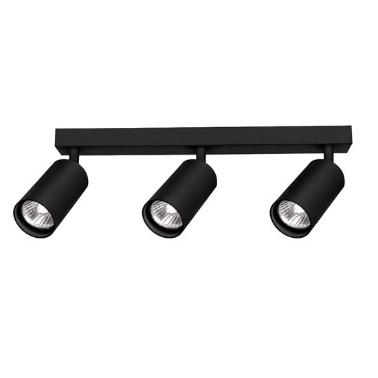 Solight GU10 bodové osvetlenie Enzo, 3x GU10, 39cm, čierna
