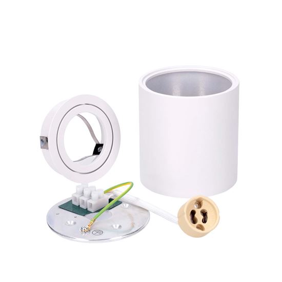 Solight GU10 bodové osvetlenie Eira, valec, 80*90, biela