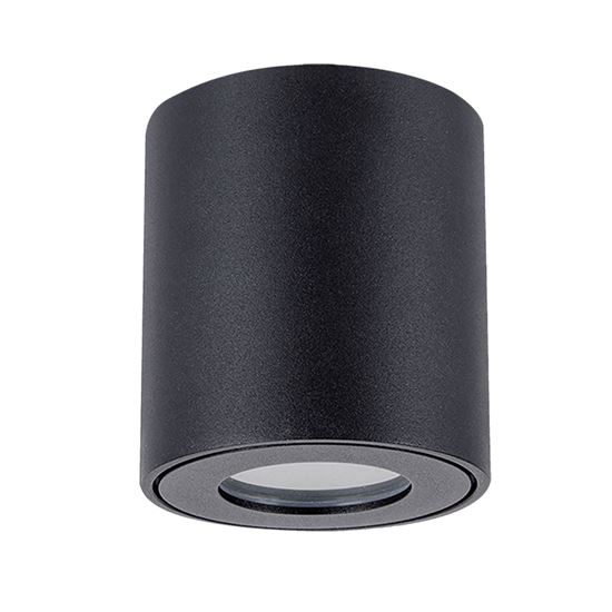 Solight GU10 bodové osvetlenie Eira, valec, IP54, 80*90, čierna