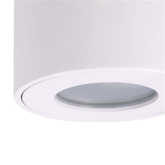 Solight GU10 bodové osvetlenie Eira, valec, IP54, 80*90, biela