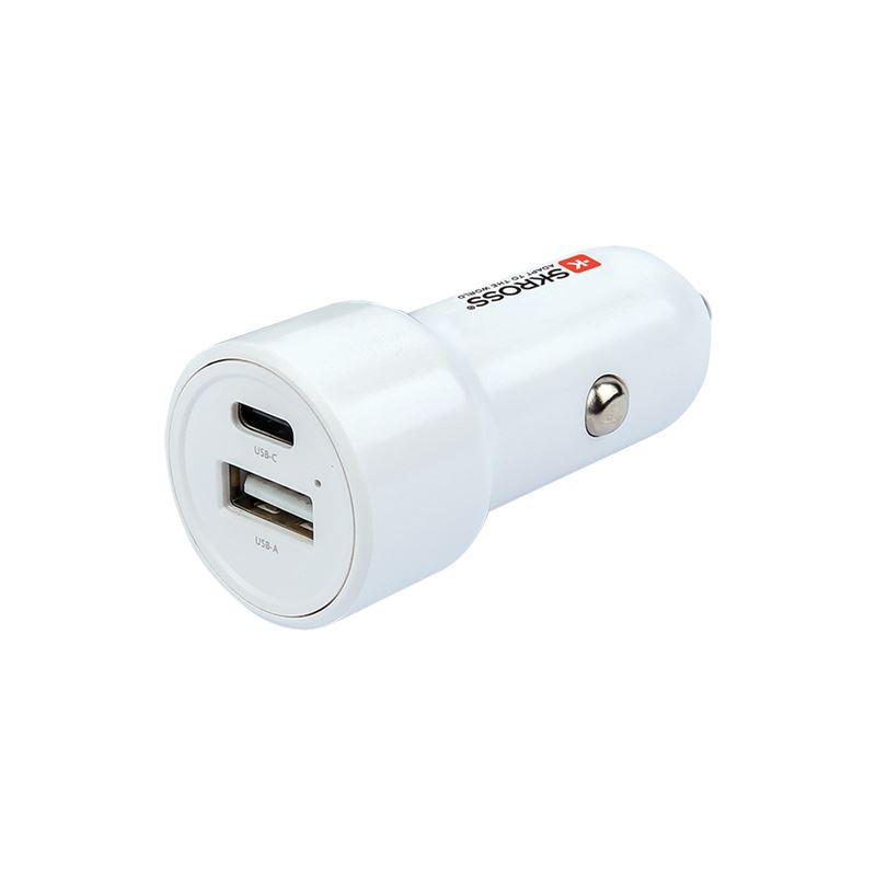 SKROSS USB A+C nabíjací autoadaptér Dual Car Charger, 65W PD