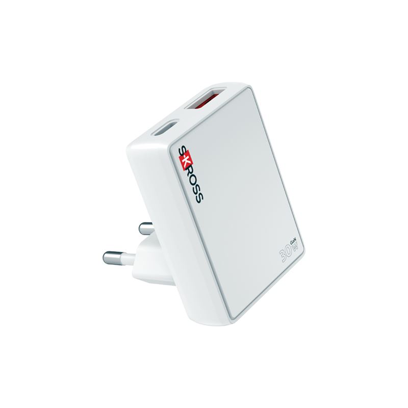 SKROSS USB A+C nabíjačka Slim Charger 30W EU, typ C