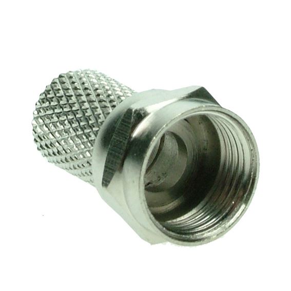 Solight anténny F-konektor, skrutkovacie, priemer: 6,5mm, 10ks, sáčok