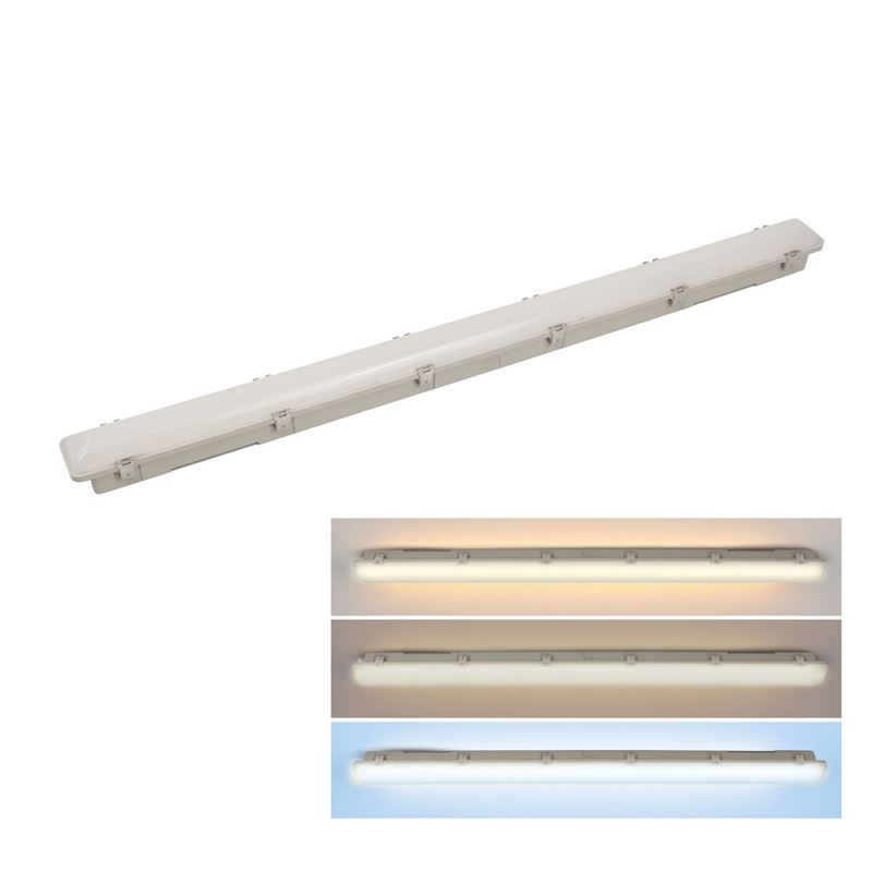 Solight LED osvetlenie prachotesné, IP65, 40W, 4800lm, 3CCT - voliteľná chromatickosť, 120cm, Lifud