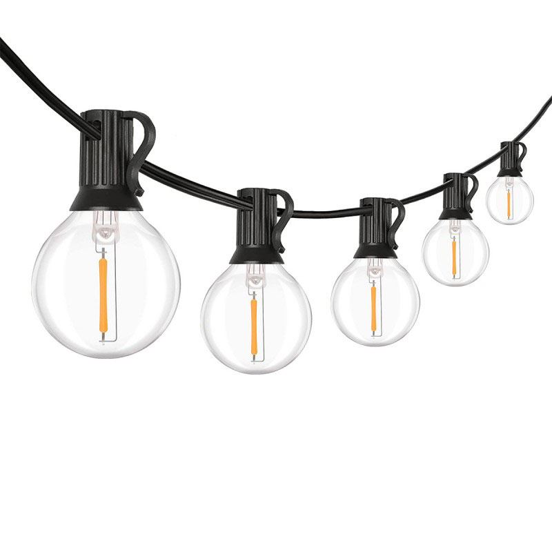 Solight LED vonkajšia reťaz s žiarovkami, 25 žiaroviek, 15m +5m, 750lm, teplá biela
