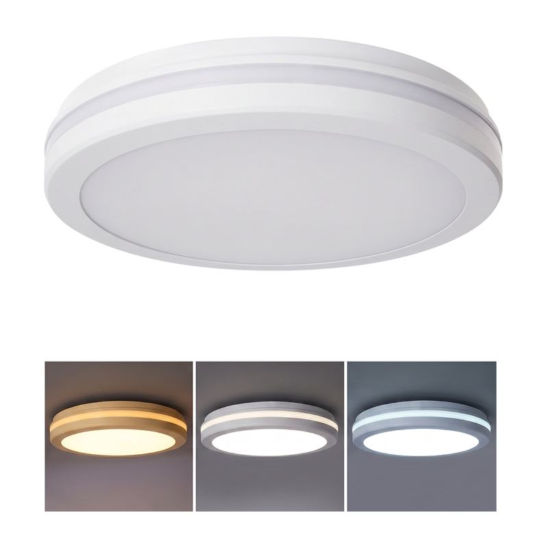 Solight LED osvetlenie Gari, 26W, 2340lm, 3CCT, IP65, 30cm, biela