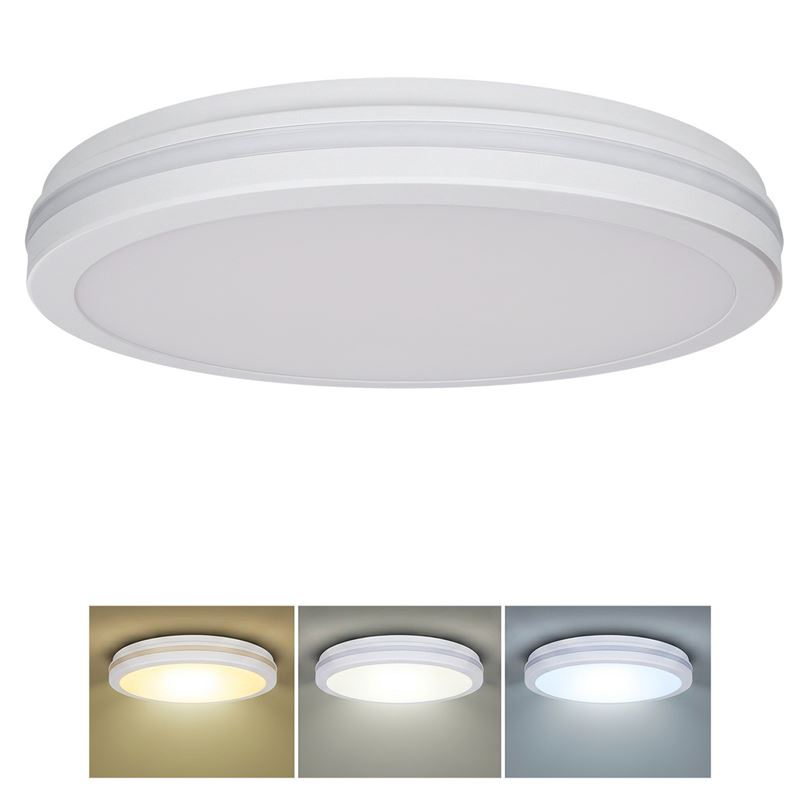 Solight LED osvetlenie Gari, 44W, 3960lm, 3CCT, IP65, 40cm, biela