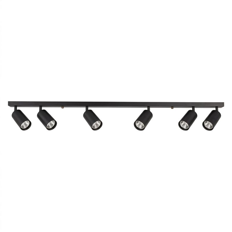 Solight GU10 bodové osvetlenie Enzo, 6x GU10, 119cm, čierna