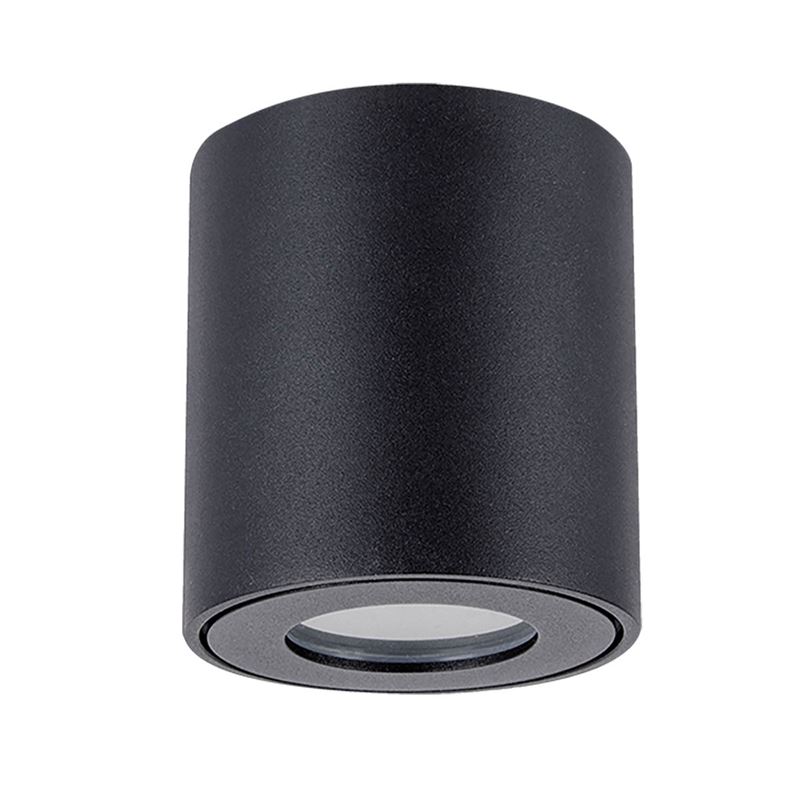 Solight GU10 bodové osvetlenie Eira, valec, IP54, 80*90, čierna