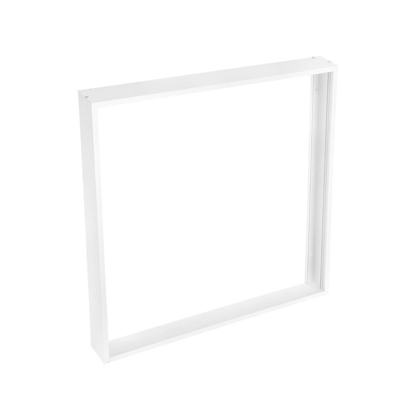 Solight hliníkový biely rám pre inštaláciu LED panelov s rozmerom 595x595mm na stropy a steny, výška 68mm, bezskrutkový